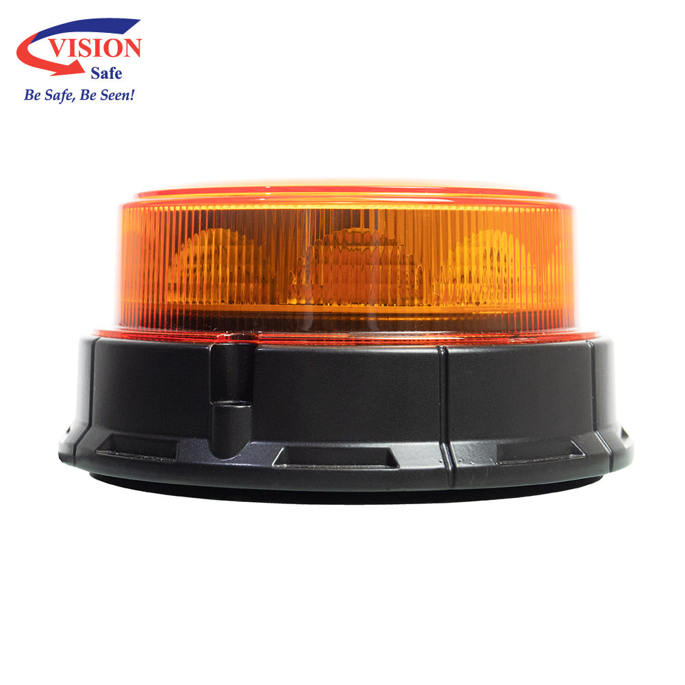 Tough LED Amber Beacon with Magnetic Base 12-24VDC | Vision Safe