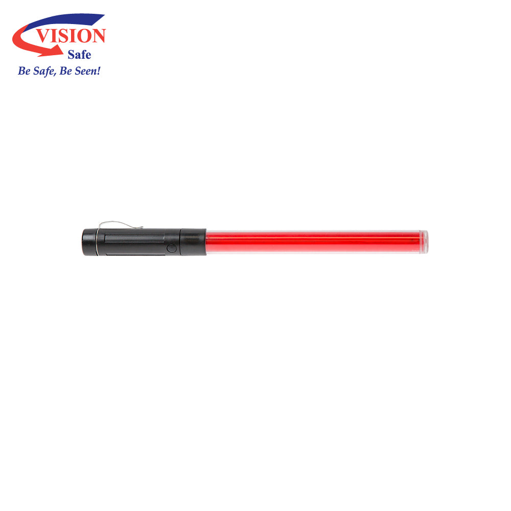 Mini Red Traffic Baton with Magnet and Torch | Vision Safe