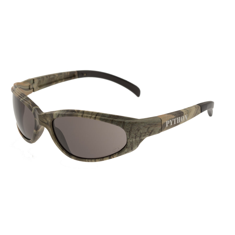 Python Camouflage Safety Sunglasses - Smoke Lens | Vision Safe
