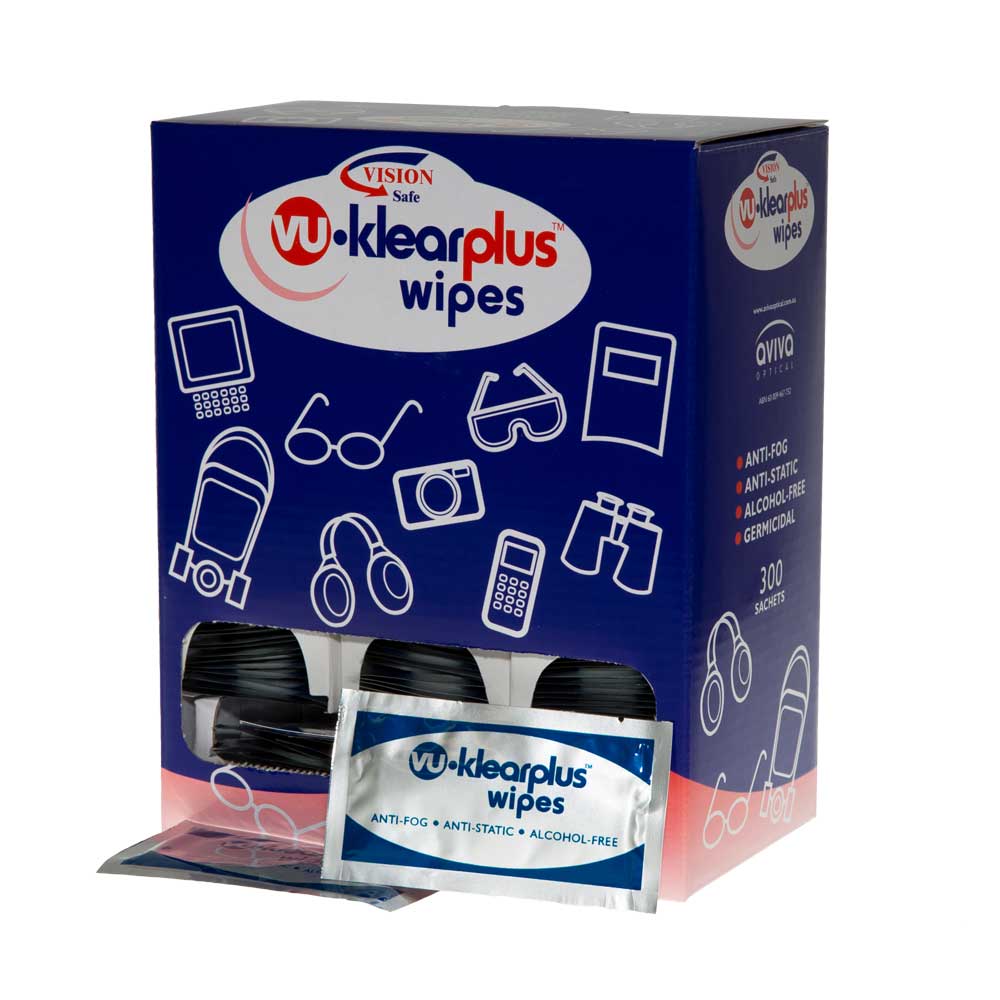 VU-Klear Plus Lens Wipes - 300 Pack | Vision Safe