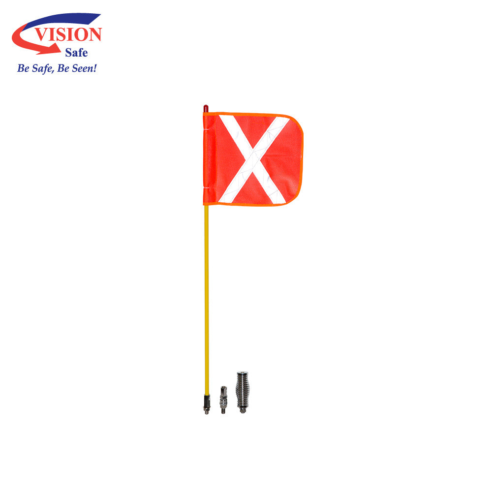 Whip Aerial 1.2m with Quick Release and Spring | Vision Safe
