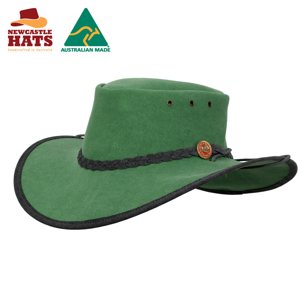 Yarra Jade Canvas Hat with Chinstrap and Toggle | Vision Safe