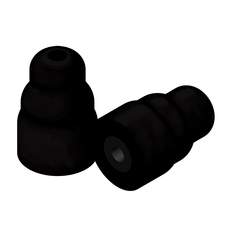 Foam Replacement Ear Plugs - Black | Vision Safe