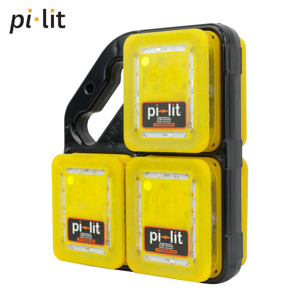 Rechargeable Sequential Flare System - Amber Kit of 6 | Vision Safe