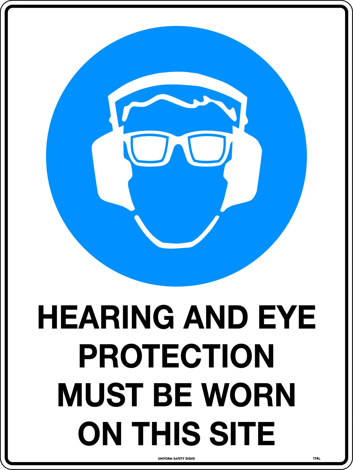 Protection 600x400mm PPE Sign | Industrial Work Zones | Uniform Safety Signs