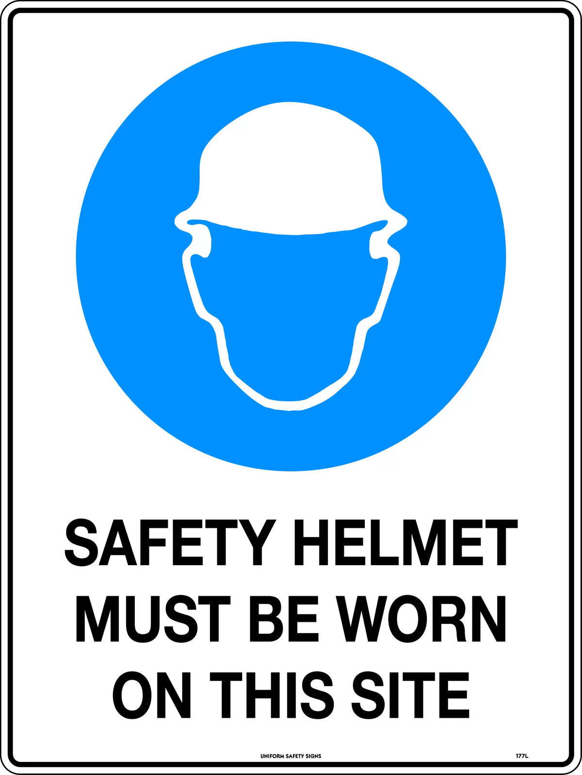 600x400mm Protective Equipment Sign | Construction Sites | Uniform Safety Signs