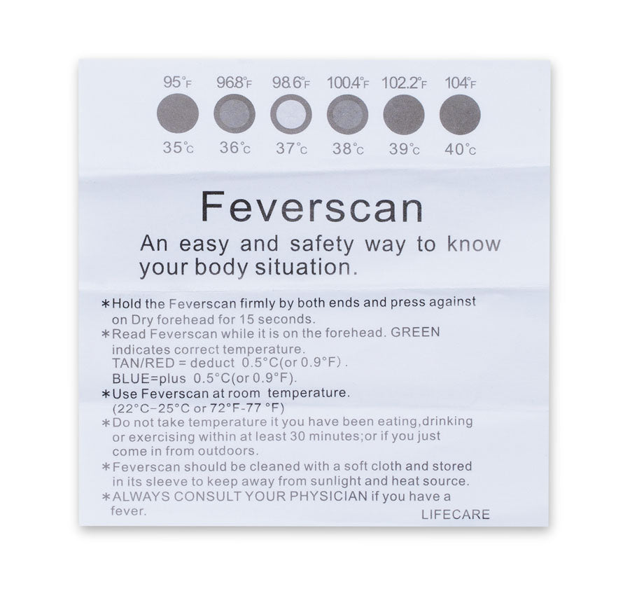 9cm x 1.5cm Fever Scan Strip | First Aid Kits | Survival, view 2