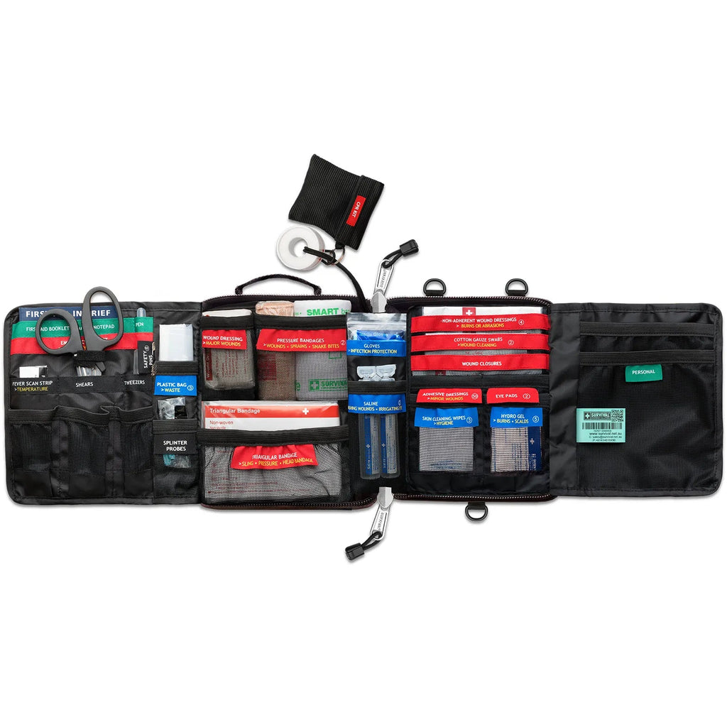 600D Water-Resistant Vehicle First Aid Kit | Roadside Use | Survival, view 2