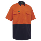 Hi Vis 2 Tone Lightweight Short Sleeve Shirt - view 1