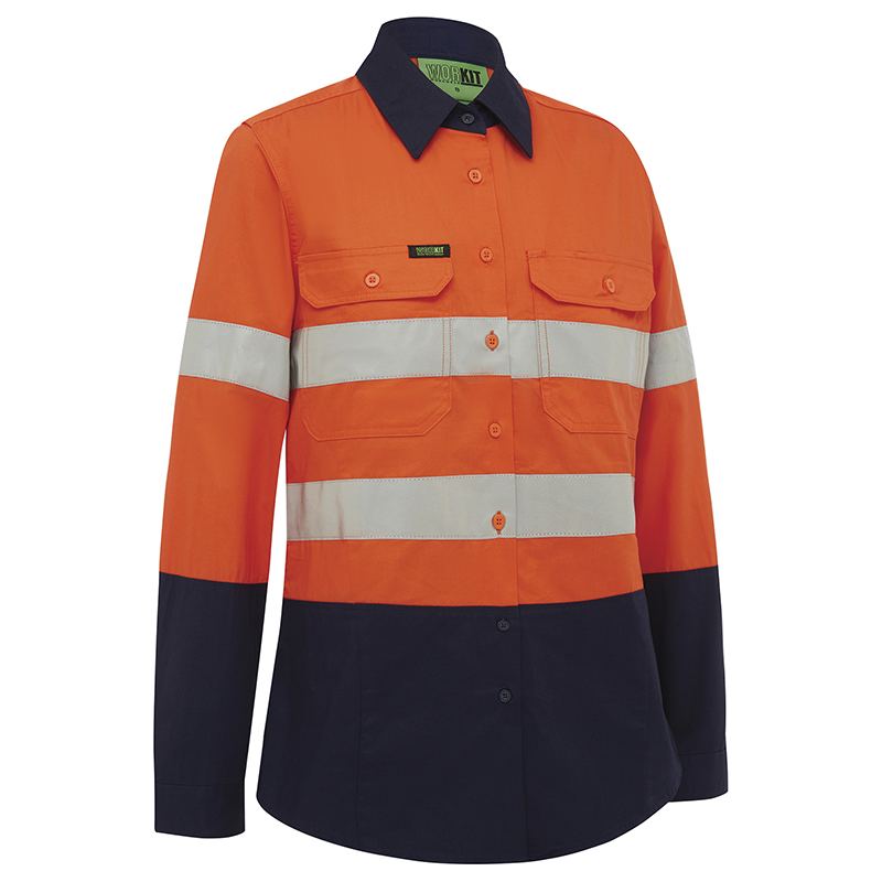 Hi Vis Women's Two Tone Lightweight Taped Shirt - view 2