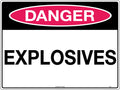 Self Adhesive Danger Explosives | Hazardous Storage | Uniform Safety Signs