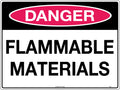Poly Danger Flammable Materials Sign | Chemical Storage | Uniform Safety Signs