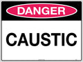 450x300mm Danger Caustic Sign | Chemical Storage | Uniform Safety Signs