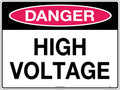 Danger High Voltage Sign | Electrical Work Areas | Uniform Safety Signs