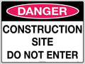 Enter 600x400mm Corflute Danger Sign | Construction Sites | Uniform Safety Signs