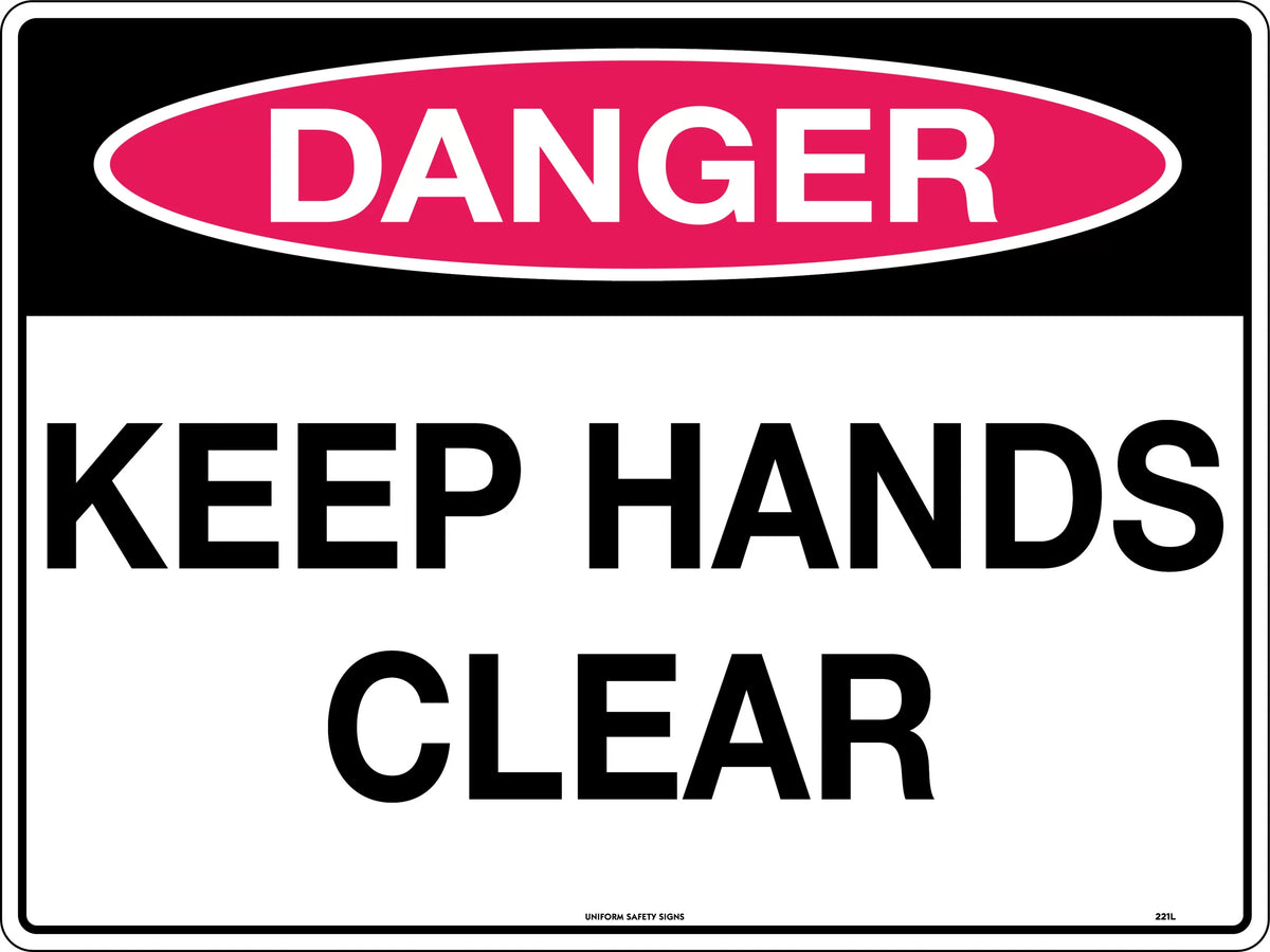 600x400mm Metal Danger Sign | Machinery Guards | Uniform Safety Signs