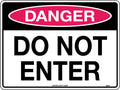 600x400mm Poly Danger Sign | Restricted Site Access | Uniform Safety Signs