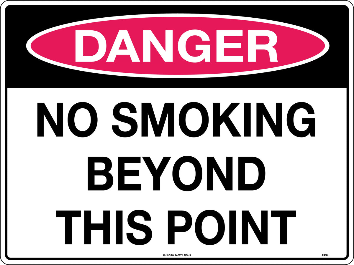 Self Adhesive No Smoking Sign | Industrial Sites | Uniform Safety Signs