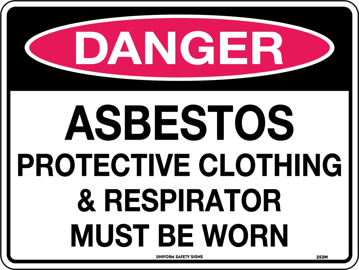 Self Adhesive Asbestos Sign | Site Remediation | Uniform Safety Signs