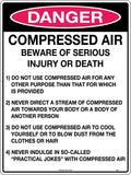 Poly Compressed Air Danger Sign | Industrial Workshops | Uniform Safety Signs
