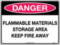 Poly Flammable Materials Sign | Chemical Storage | Uniform Safety Signs