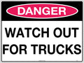 Metal Danger Look Out for Trucks | Mining & Construction | Uniform Safety Signs