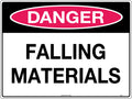 600x400mm Falling Materials Sign | Construction Sites | Uniform Safety Signs