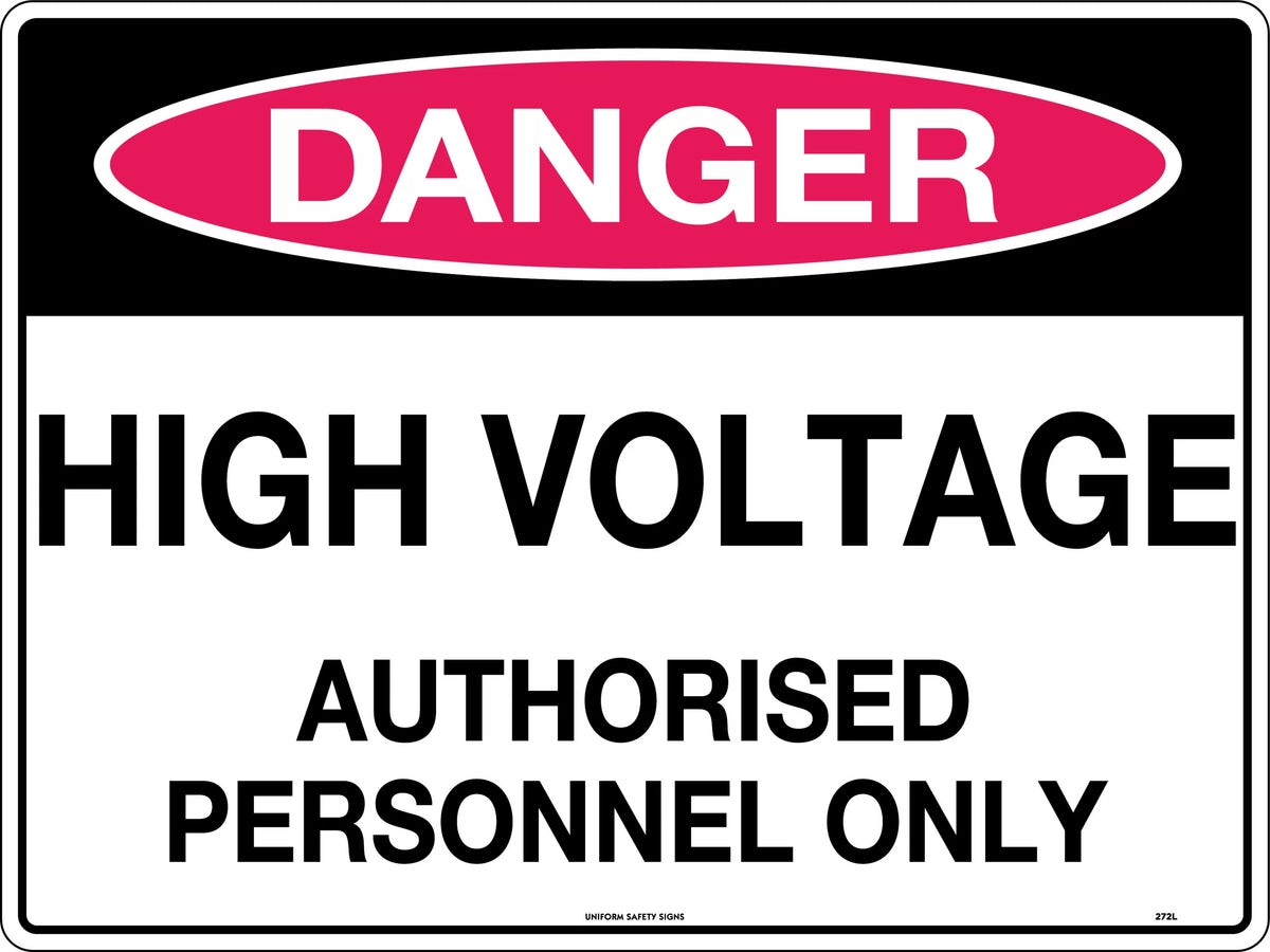 Danger High Voltage Sign | Electrical Substations | Uniform Safety Signs