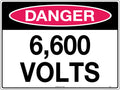 6,600 Volts Danger Sign | Electrical Substations | Uniform Safety Signs