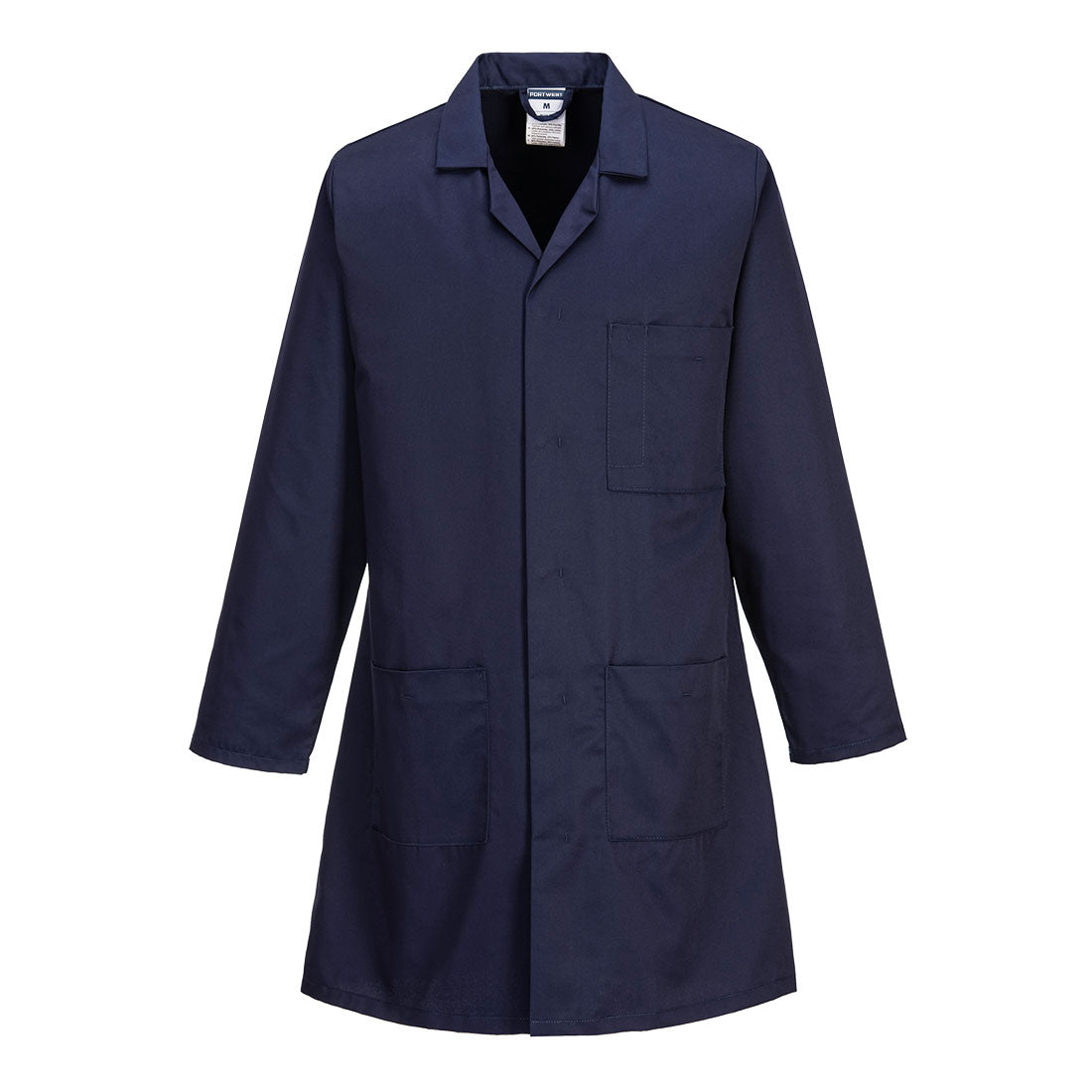 Standard Work Coat with Concealed Fastening and Multiple Pockets - view 1