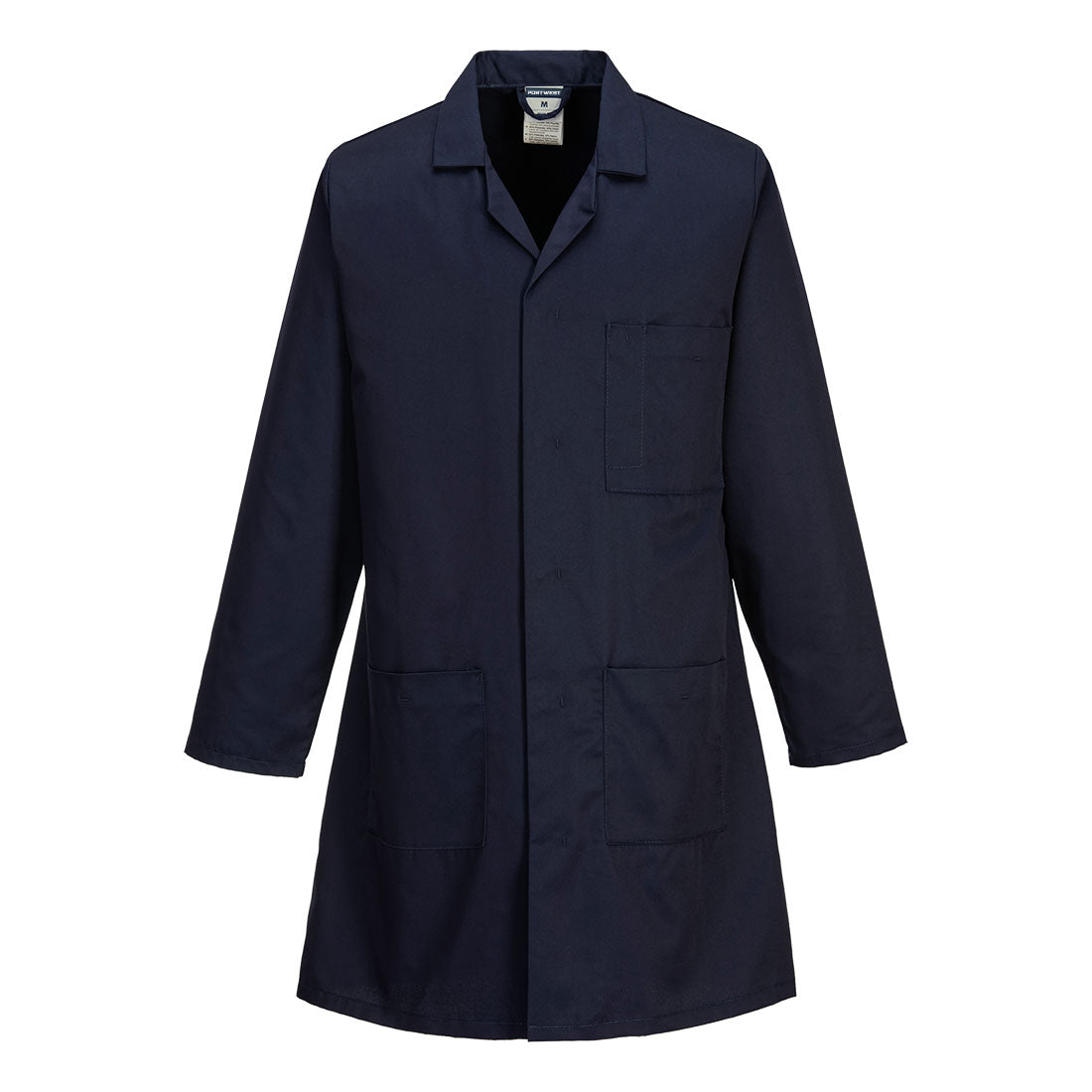 Standard Work Coat with Concealed Fastening and Multiple Pockets - view 2