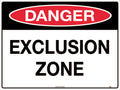 Metal Danger Exclusion Zone Sign | Industrial Sites | Uniform Safety Signs