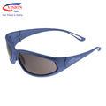 Inferno Metallic Frame Smoke Hard Coat Safety Glasses | Vision Safe