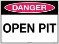 300x225mm Poly Danger Open Pit Safety Sign | Uniform Safety Signs