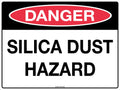 600x400mm Silica Dust Danger Sign | Construction Sites | Uniform Safety Signs