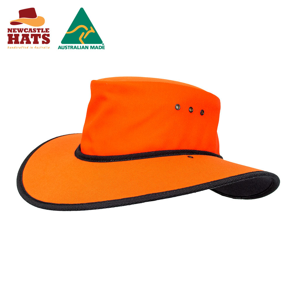 Nullarbor Safety Hat - Orange and Black | Vision Safe