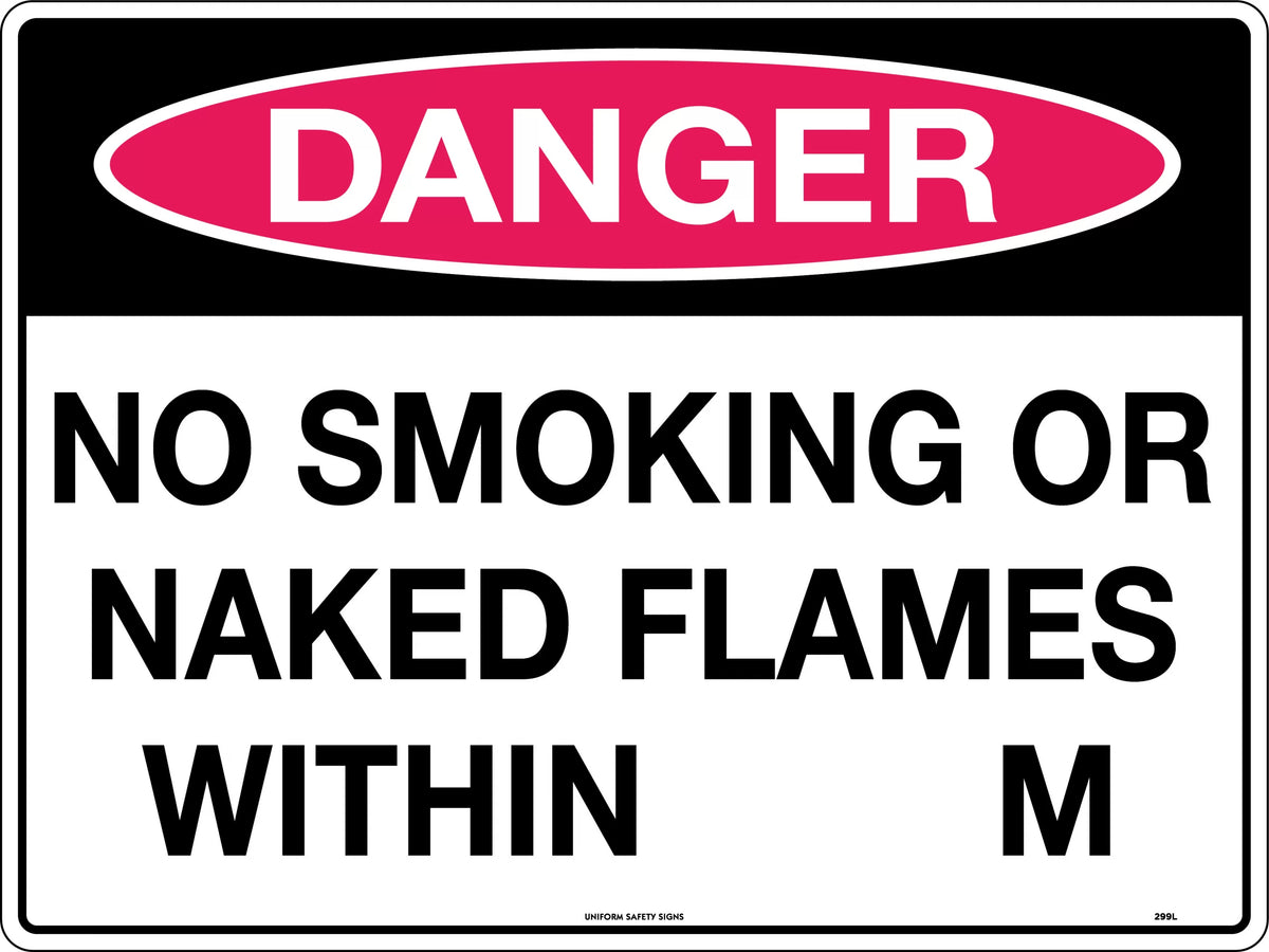 300x225mm Metal Danger Sign | Fuel and Gas Storage | Uniform Safety Signs