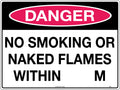 600x400mm No Smoking Danger Sign | Fuel Storage Areas | Uniform Safety Signs