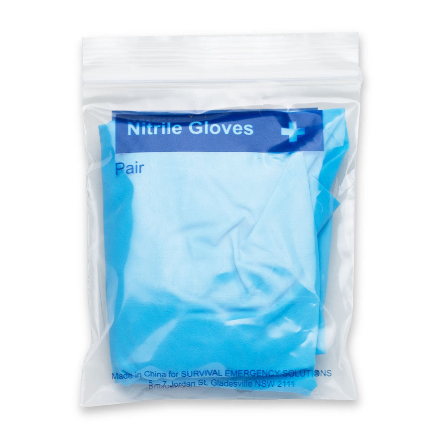 Large Nitrile Gloves | First Aid Kit Refills | Survival, view 3
