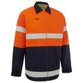 Hi Vis 2 Tone Cotton Drill Taped Jacket - view 1