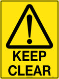 Metal Keep Clear Sign | Warehouse & Site Access | Uniform Safety Signs