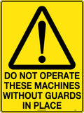 Poly Machine Guarding Sign | Industrial Workshops | Uniform Safety Signs