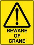 Poly Beware of Crane Sign | Construction Sites | Uniform Safety Signs