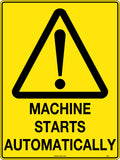 600x400mm Metal Caution Sign | Industrial Machinery | Uniform Safety Signs