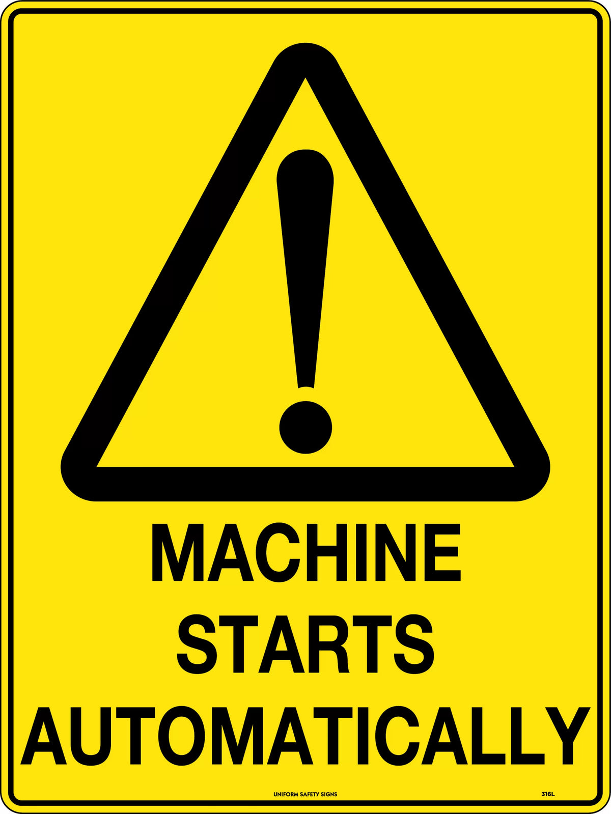 300x225mm Metal Caution Sign | Plant Rooms | Uniform Safety Signs
