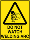 Self Adhesive Welding Arc Caution Sign | Workshop Safety | Uniform Safety Signs