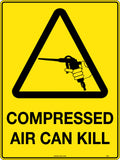 Poly Compressed Air Caution Sign | Industrial Workshops | Uniform Safety Signs
