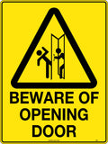Poly Caution Opening Door Sign | Industrial Doorways | Uniform Safety Signs