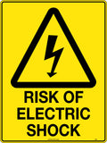450x300mm Electric Shock Caution Sign | Plant Rooms & Plant | Uniform Safety Signs