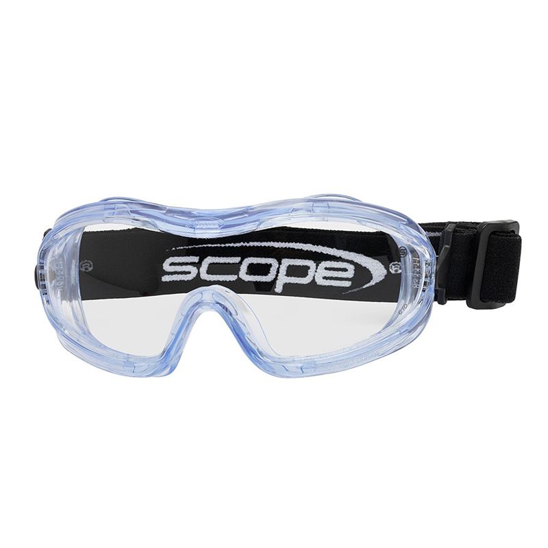 Fusion Ice Blue Frame Clear Lens Safety Goggle